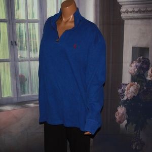 Men's Polo Ralph Lauren Blue Cotton Blend Pullover